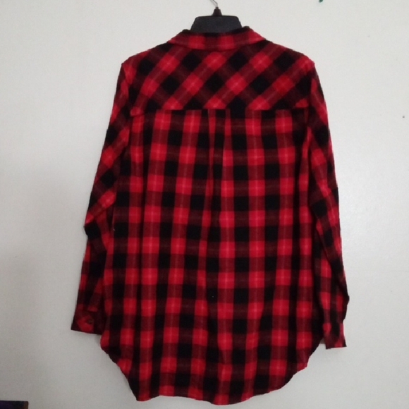 Terra & Sky Red and Black Checkered Shirt - Picture 2 of 6